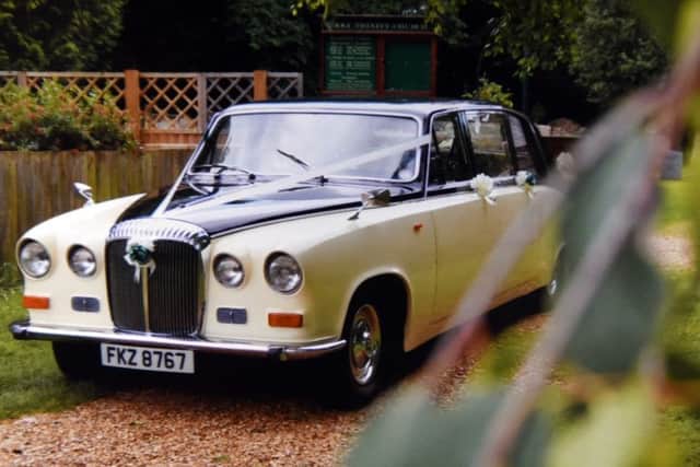 Charlie Mackelden and Tim Hilliam who's classic Daimler car was stolen
Copy Pic ANL-160131-173031009