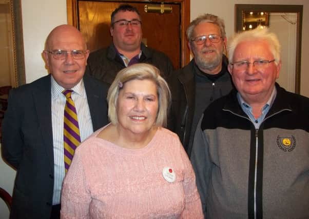 Members from UKIP's South Holland and the Deepings branch (from left), branch secretary Geoff Garner, "Leave the EU" campaign manager Rob Gibson, membership secretary Jean Churchill, branch chairman Paul Foyster and treasurer Peter Bird.