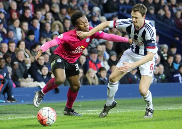 Striker Shaquile Coulthirst scored his first Posh goal at West Brom last weekend. Photo: Joe Dent/theposh.com.