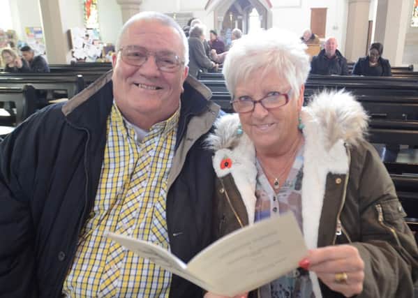 Renewal of Marriage Vows service  at St Paul's Church, New England. Pictured are some of the couple in the congregation -  Beryl and Keith Buckland who were married in 1973 EMN-160214-170415009