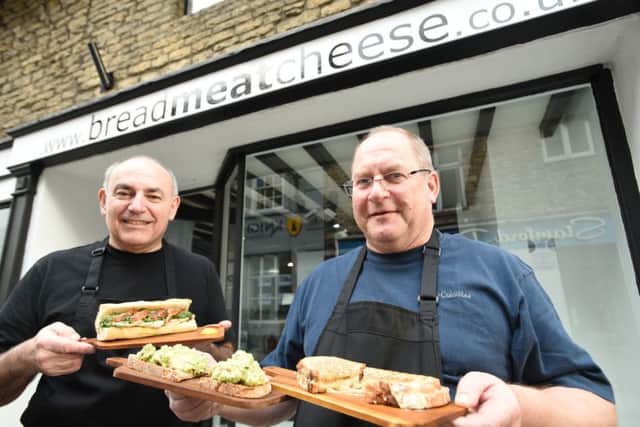 Jim Davis and Barry Brown at BreadMeatCheese at Stamford EMN-161202-182816009