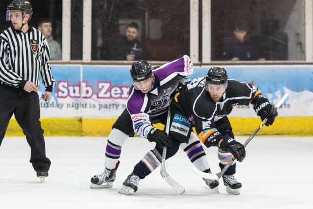Marc Levers in action against Manchester. Picture: Tom Scott