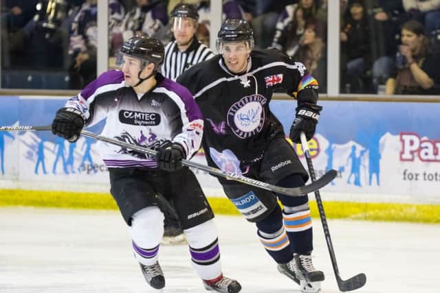 Hat-trick hero Craig Scott in action against Manchester Phoenix. Picture: Tom Scott