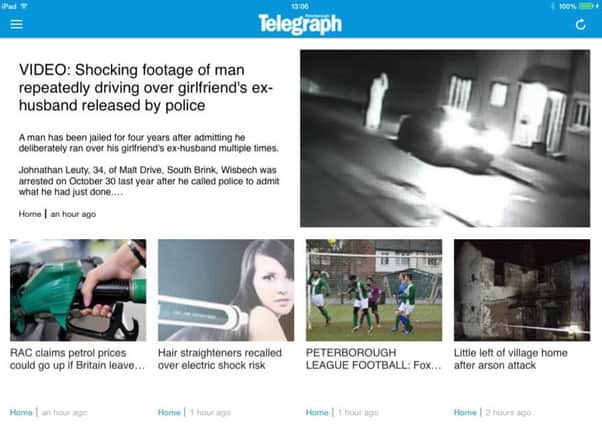 The new Peterborough Telegraph app
