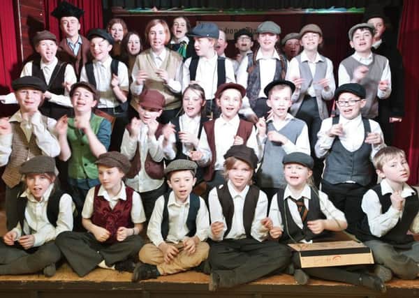 Langtoft junior players dress rehearsal of Smike. Pictured are   the full cast EMN-160229-093831009