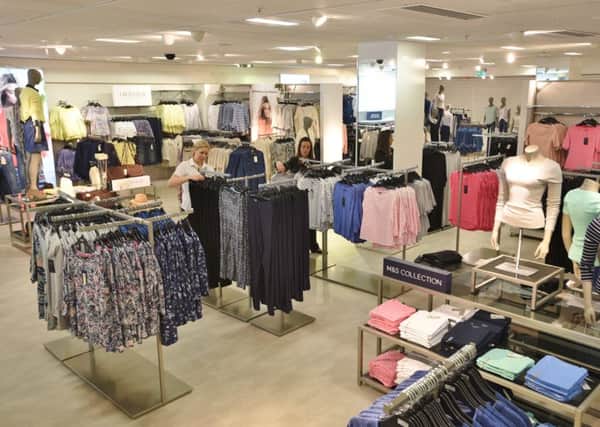 A section of the womenswear department at the new M&S store in Peterborough Queensgate.  EMN-160223-152003009