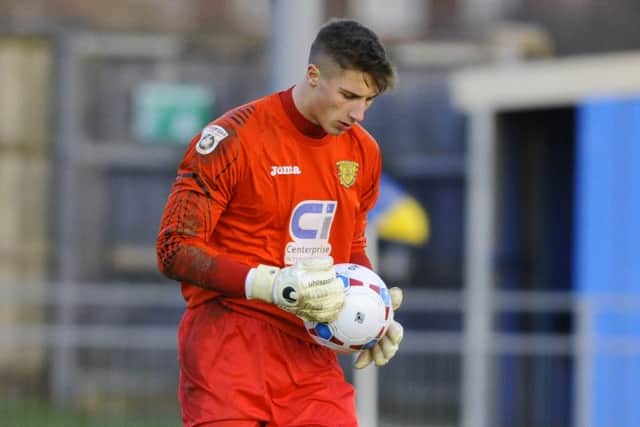 New Posh goalkeeper Stuart Moore.