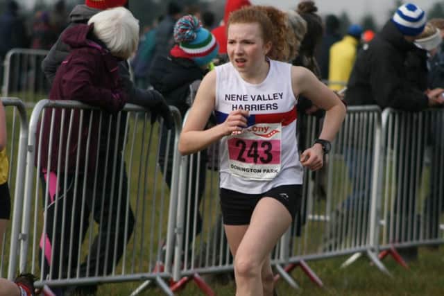 Megan Ellison ran strongly in the Under 17 girls race.