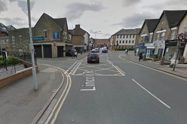 The scene of the hit and run in Peterborough