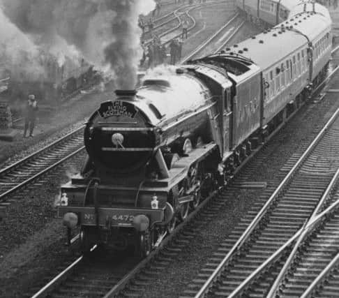 The Flying Scotsman visting the city in 1983