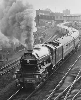 The Flying Scotsman visting the city in 1983