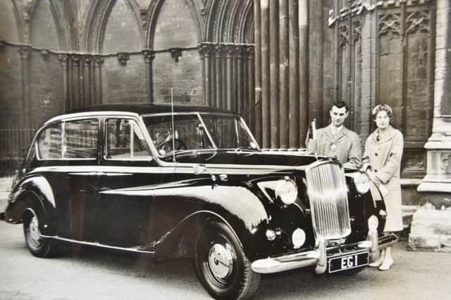 Cllr Charles Swift in 1961/2 with the mayor's car complete with the EG1 number plate