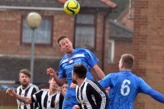 Action from Pinchbecks' 5-3 win over Langtoft. Photo: Tim Wilson.
