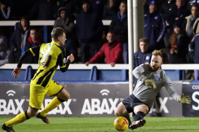 Posh goalkeeper Ben Alnwick could be back from injury to face Port Vale. Photo: Joe Dent/theposh.com.