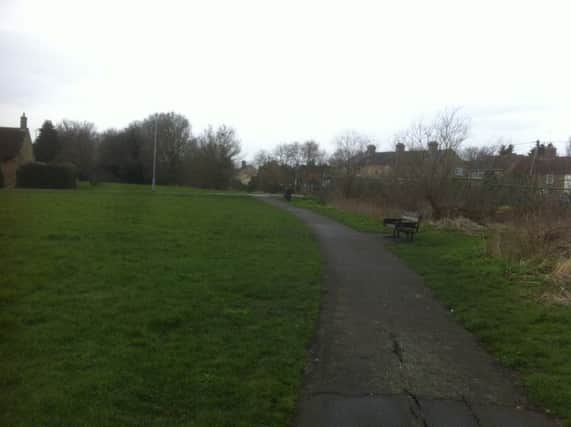Wigstone's Road park where the alleged rape took place.
