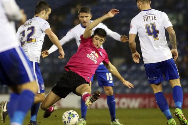 Posh centre-back Jack Baldwin is getting back to his best form after a lengthy absence through injury. Photo: Joe Dent/theposh.com.