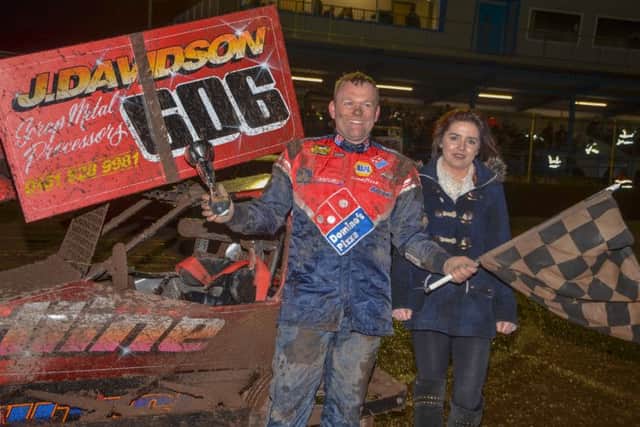 Andrew Palmer pictured after his win at Kings Lynn on Saturday night.