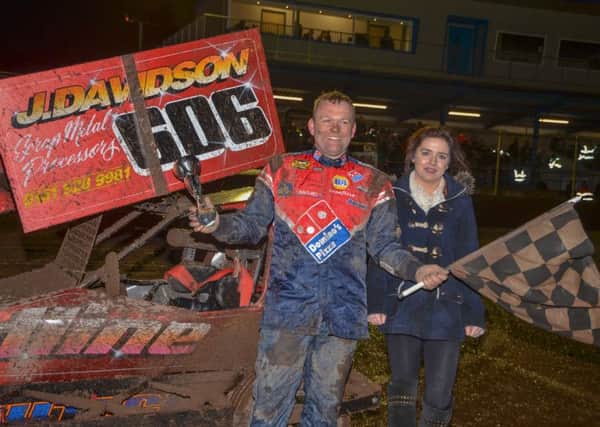 Andrew Palmer pictured after his win at Kings Lynn on Saturday night.