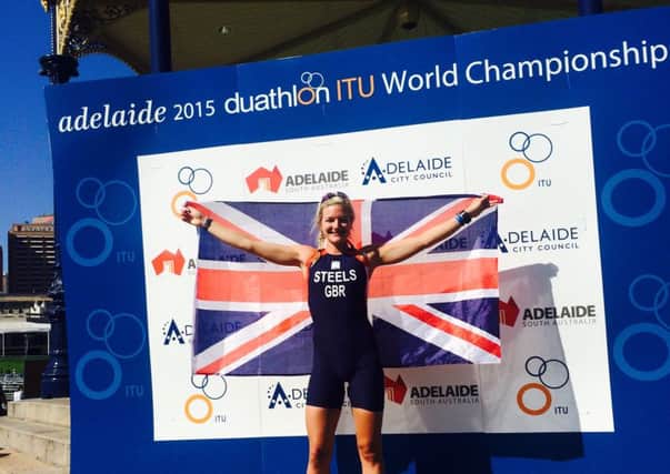 Claire Steels was an age group winner at the World Duathlon Championships last year and could be on for a repeat performance.