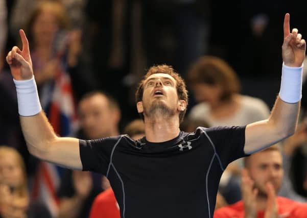 Andy Murray after his latest David Cup triumph.