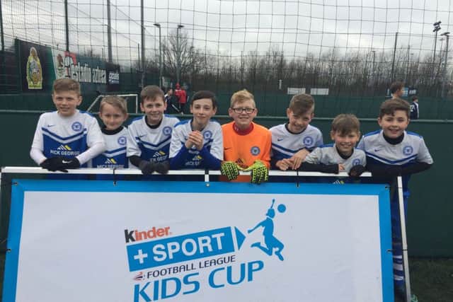 The Eye C of E Primary School team who are on their way to Wembley.