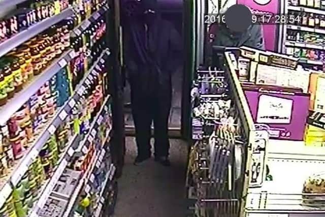 CCTV footage of the raid