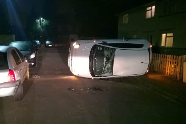A photo of the collision - photo by Cambridgeshire police