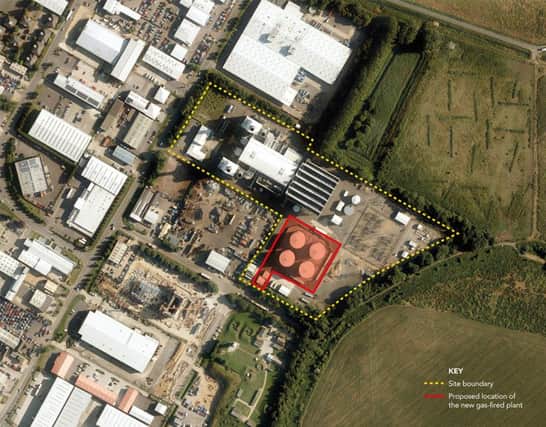 Proposed location of the new plant. Image: Centrica