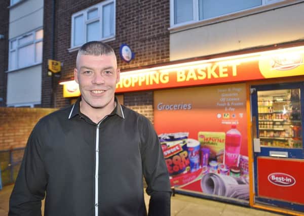 Have-a-go hero Duncan Leslie (37) from Paston who stopped a knife wealding robber at the Shopping Basket at Paston EMN-160314-230919009