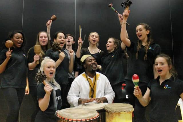 African dance workshop at Ormiston Bushfield Academy EMN-160317-141052001