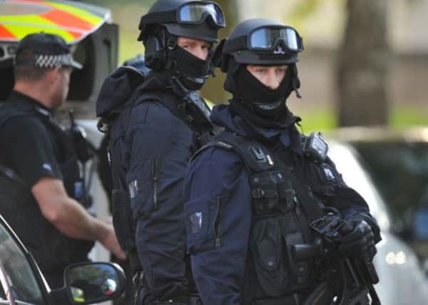 Armed Police in Peterborough during a previous incident