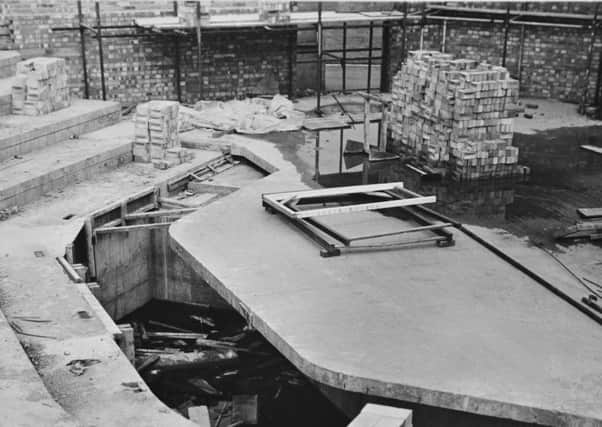 Building the Key Theatre  in 1972