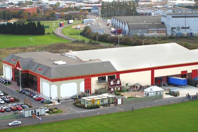 An aerial view of the Ideal Shopping Direct premises.