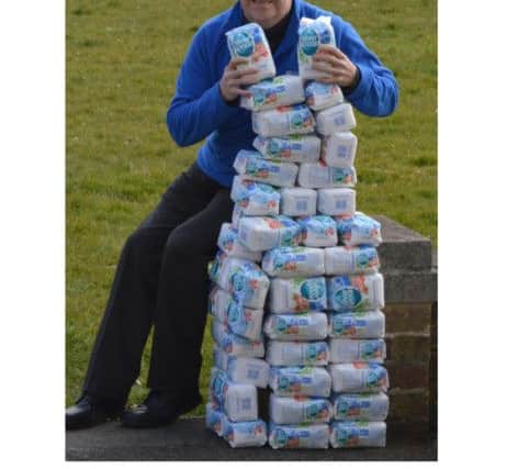 Cllr Tew with the amount of weight he has lost