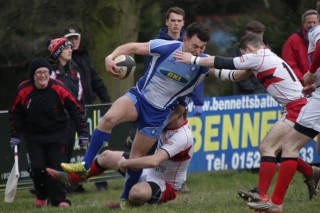 Action from Peterborough Lions' win at Bromsgrove in Midlands Division One. Photo: Mick Sutterby.