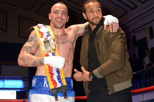 Karl Wheeler after his big win at Bethnal Green.