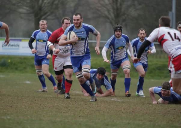 Conor Crown attacks for the Lions against Bromsgrove. Picture: Mick Sutterby