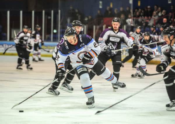Will Weldon in action for Phantoms against Manchester.