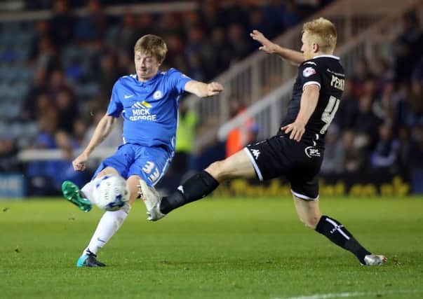 Posh midfielder Chris Forrester will try and force his way back into the Irish squad. Photo; Joe Dent/theposh.com.