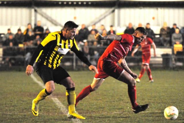 Action from last night's UCL Cup semi-final. Picture: Tim Wilson