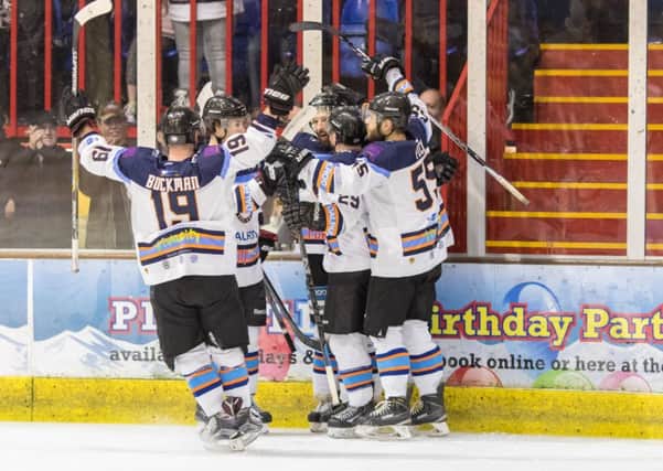 Celenbration time for Phantoms as they are heading for the play-off finals. Photo: Tom Scott - AMOimages.com.