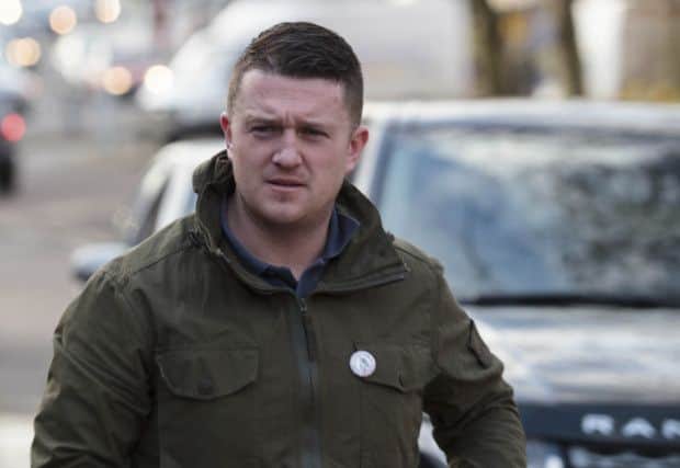 Stephen Yaxley-Lennon, known by the pseudonym Tommy Robinson, arrives at court in Peterborough during a previous hearing