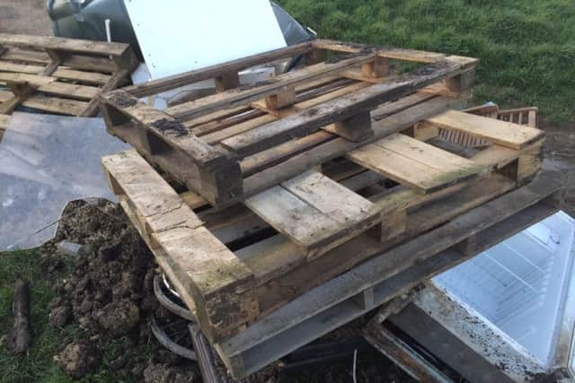 Flytipping in Glinton. Photo: Mike Jones
