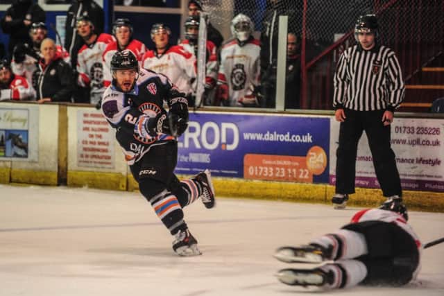 Tom Norton was denied a goal for Phantoms by an excellent save by the Guildford netminder.