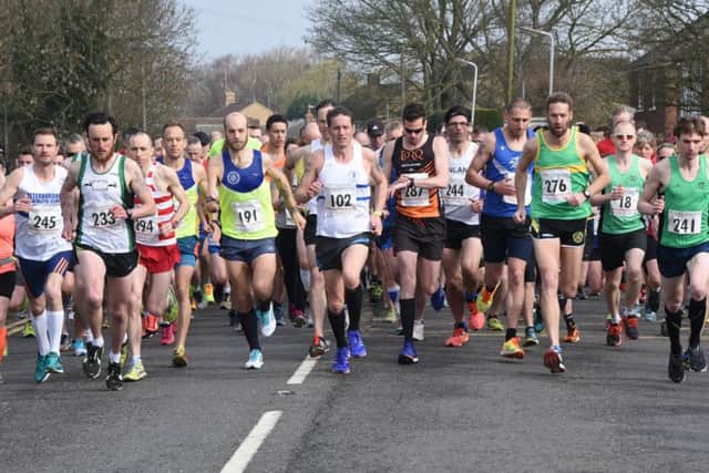 The start of the Thorney 10K.