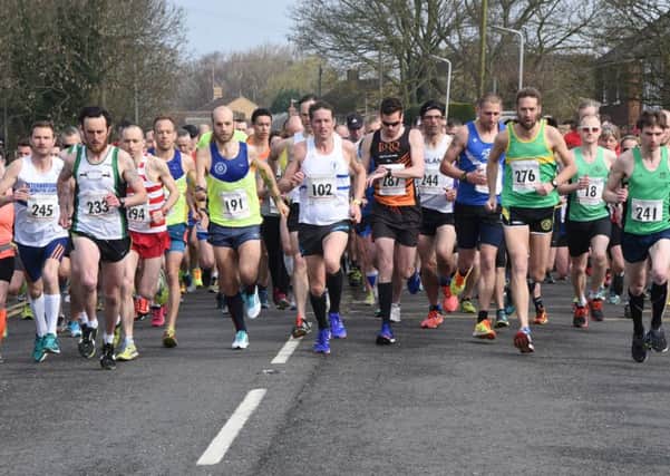 The start of the Thorney 10K.