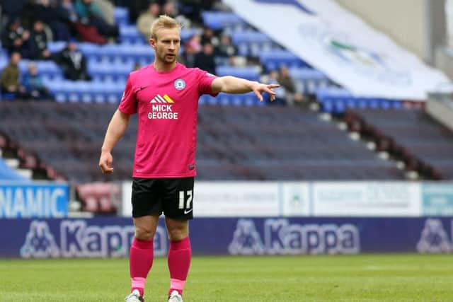 Midfielder Simon Gillett is to remain on loan at Posh for the rest of the season. Photo: Joe Dent/theposh.com.