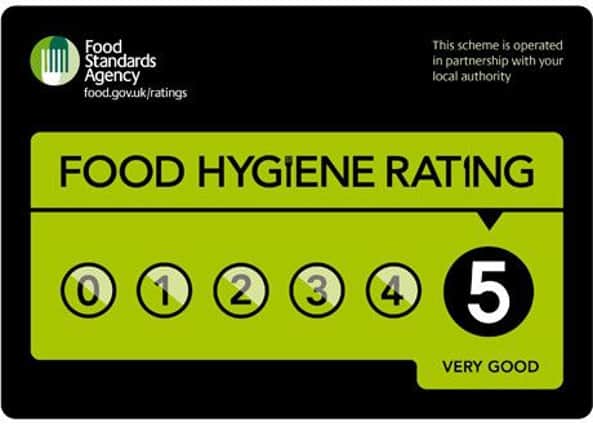 Look out for Food Hygiene Rating signs in eateries