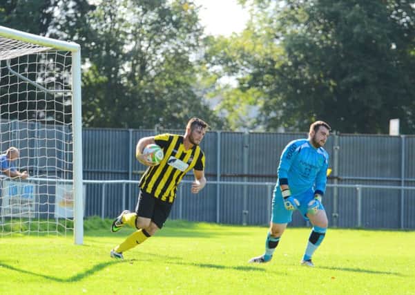 Josh Ford scored a hat-trick for Holbeach.