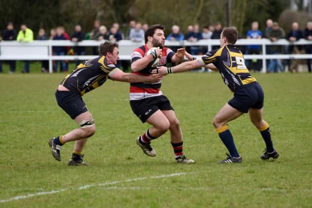 Saad Sait tries to make a break for Oundle against West Leeds. Picture: Kevin Goodacre